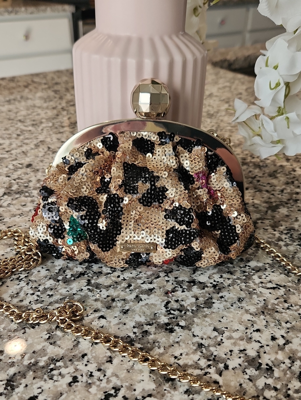 Rare Sequin Animal Print Kate Spade Mini Bag